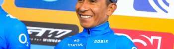 Nairo Quintana en plena competición durante la Vuelta a España 2024.