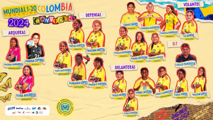 Jugadoras de la Selección Colombia Sub-20 listas para el Mundial Femenino 2024