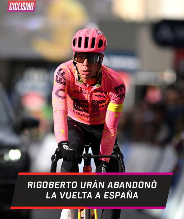 Rigoberto Urán se despide de la Vuelta a España tras accidente.